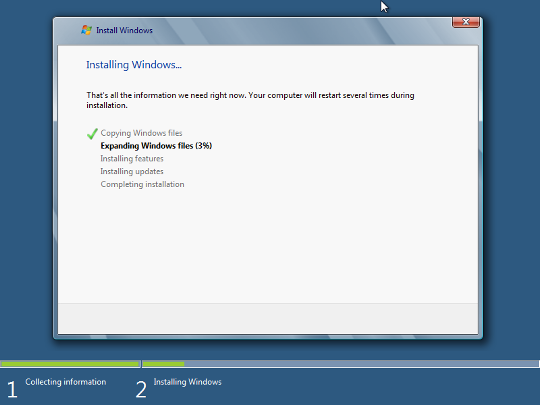Windows 8インストールステップ画像