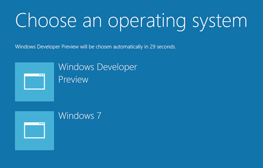 Windows 8とWindows 7のマルチブート（構築方法）