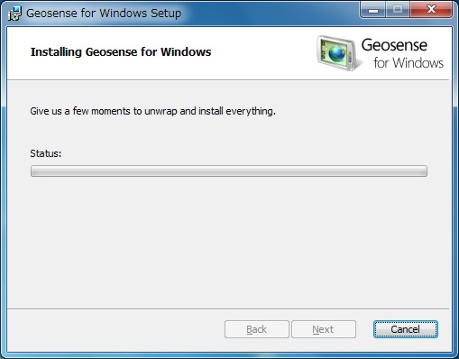 「仮想GPS」機能 Geosense for Windowsの導入手順